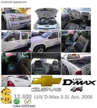 Chevrolet Luv D-Max 3.5L 4x4 Aut 2008 usado (2008) color Blanco precio u$s12.300