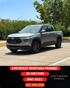Chevrolet Montana  Premier 1.2 Aut usado (2023) color Gris precio $17.290.000
