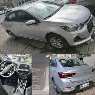 Chevrolet Onix Plus 1.2 LT usado (2020) color Plata Switchblade financiado en cuotas(anticipo $6.600.000)