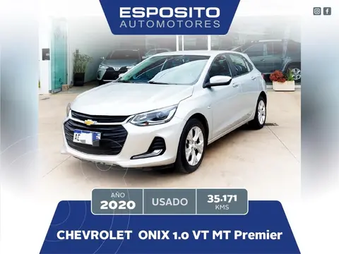 Chevrolet Onix ONIX 1.0 PREMIER I            L/19 usado (2020) color Gris precio $21.500.000