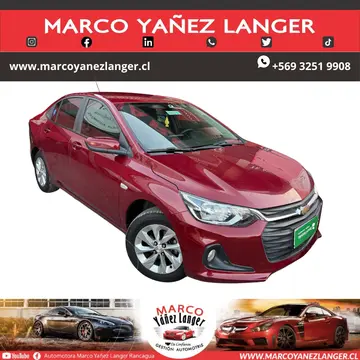 Chevrolet Onix 1.0T LT P usado (2022) color Rojo precio $10.690.000