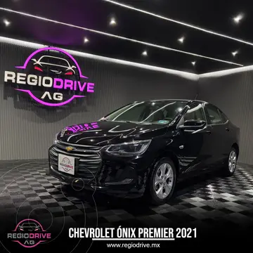 Chevrolet Onix Premier Aut usado (2021) color Negro financiado en mensualidades(enganche $50,980 mensualidades desde $5,766)