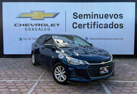 Chevrolet Onix LS usado (2021) color Azul financiado en mensualidades(enganche $66,447 mensualidades desde $4,427)