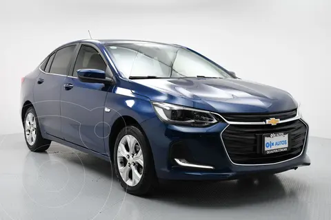 Chevrolet Onix Premier Aut usado (2021) color Azul financiado en mensualidades(enganche $66,000 mensualidades desde $5,192)