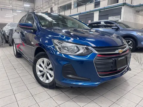 Chevrolet Onix LT Aut usado (2021) color Azul financiado en mensualidades(enganche $83,558 mensualidades desde $3,590)