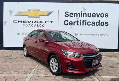 Chevrolet Onix LT usado (2021) color Rojo financiado en mensualidades(enganche $62,595 mensualidades desde $4,170)