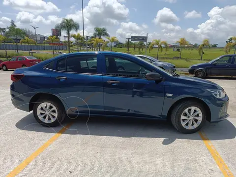Chevrolet Onix LS usado (2021) color Azul financiado en mensualidades(enganche $68,750 mensualidades desde $5,113)