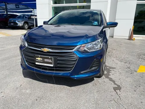 Chevrolet Onix LT Aut usado (2021) color Azul financiado en mensualidades(enganche $73,250 mensualidades desde $7,570)