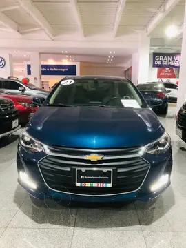 Chevrolet Onix Premier Aut usado (2021) color Azul financiado en mensualidades(enganche $62,496 mensualidades desde $7,698)