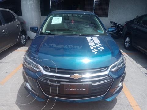 Chevrolet Onix Premier Aut usado (2021) color Azul financiado en mensualidades(enganche $30,900)