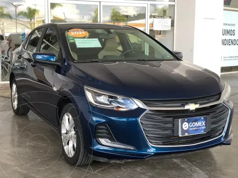 Chevrolet Onix Premier Aut usado (2021) color Azul financiado en mensualidades(enganche $96,000 mensualidades desde $7,437)
