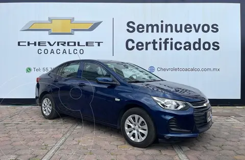Chevrolet Onix LS usado (2022) color Azul financiado en mensualidades(enganche $70,620 mensualidades desde $4,705)