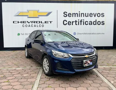 Chevrolet Onix LS usado (2023) color Azul financiado en mensualidades(enganche $79,287 mensualidades desde $5,283)