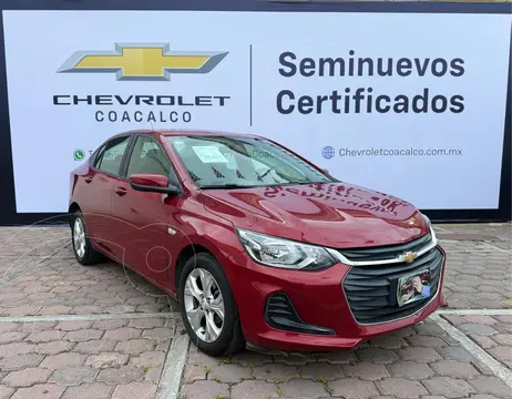 Chevrolet Onix LT usado (2021) color Rojo financiado en mensualidades(enganche $65,805 mensualidades desde $4,384)
