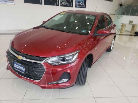 Chevrolet Onix Premier Aut usado (2021) color Rojo financiado en mensualidades(enganche $81,250 mensualidades desde $7,600)