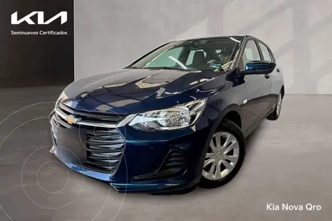 Chevrolet Onix LS usado (2023) color Azul financiado en mensualidades(enganche $62,675 mensualidades desde $5,380)