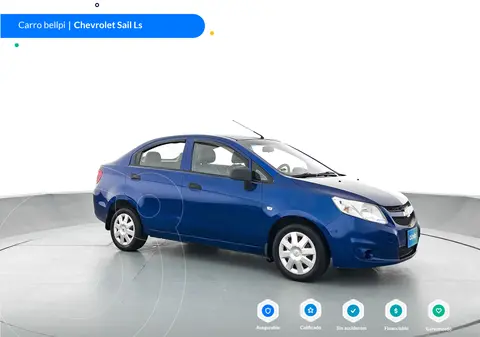 Chevrolet Sail LS usado (2017) color Azul Metalico precio $35.500.000