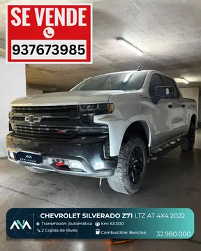 Chevrolet Silverado 5.3L LTZ 4x4 usado (2022) color Blanco precio $32.980.000