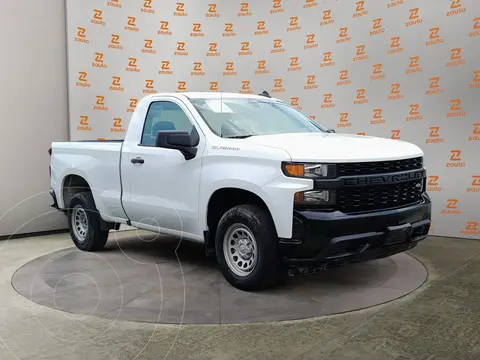 Chevrolet Silverado 4x2 Cab Ext LS V6 usado (2020) color BLANCA financiado en mensualidades(enganche $114,378 mensualidades desde $12,900)