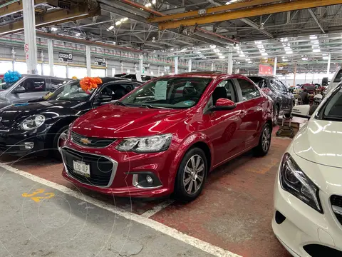 Chevrolet Sonic Premier Aut usado (2017) color Rojo Tinto financiado en mensualidades(enganche $42,000 mensualidades desde $4,750)