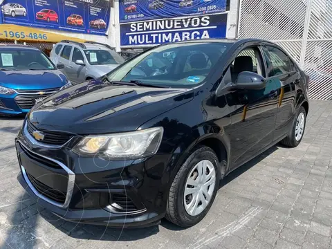 Chevrolet Sonic LS usado (2017) color Negro financiado en mensualidades(enganche $20,500)