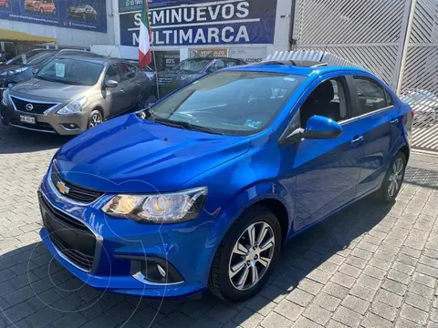 Chevrolet Sonic LT usado (2017) color Azul financiado en mensualidades(enganche $23,500)