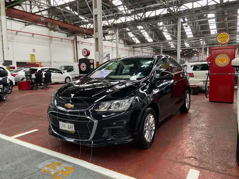 Chevrolet Sonic LT usado (2017) color Negro financiado en mensualidades(enganche $42,000 mensualidades desde $4,300)