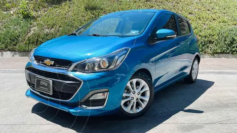 Chevrolet Spark Premier CVT usado (2020) color Azul financiado en mensualidades(enganche $43,800 mensualidades desde $3,416)