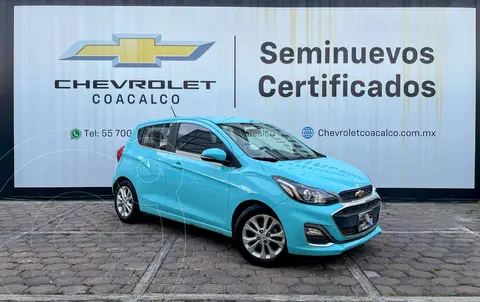 Chevrolet Spark Premier usado (2021) color Azul Claro financiado en mensualidades(enganche $73,830 mensualidades desde $4,919)