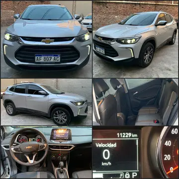 Chevrolet Tracker 1.2 Turbo usado (2023) color Gris financiado en cuotas(anticipo $10.200.000)