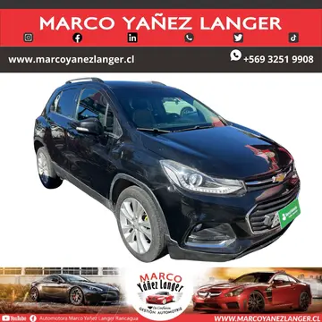 Chevrolet Tracker 1.8L LT usado (2017) color Negro precio $8.990.000