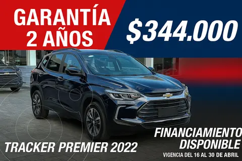 Chevrolet Tracker Premier Aut usado (2022) color Azul precio $344,000