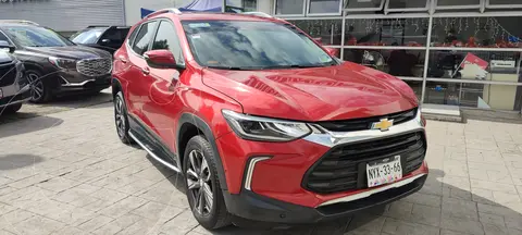 Chevrolet Tracker Premier Aut usado (2021) color Rojo Flama financiado en mensualidades(enganche $89,655 mensualidades desde $7,336)