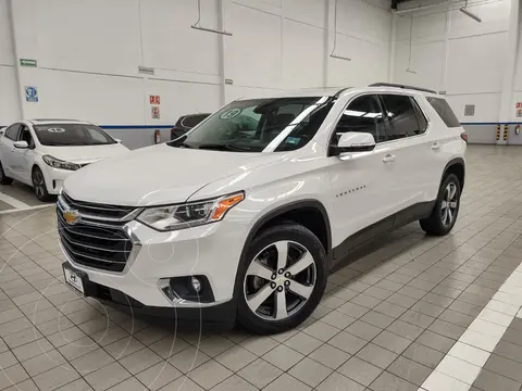 Chevrolet Traverse LT Piel usado (2019) color Blanco financiado en mensualidades(enganche $68,500)