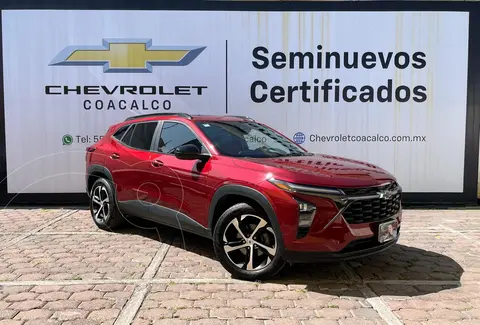 Chevrolet Trax RS usado (2024) color Rojo financiado en mensualidades(enganche $146,055 mensualidades desde $9,731)