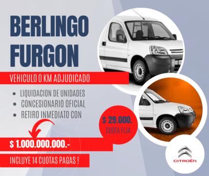Citroen Berlingo Furgon 1.4 Business nuevo color A eleccion financiado en cuotas(anticipo $900.000 cuotas desde $29.000)