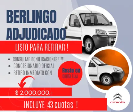 foto Citroën Berlingo Furgón 1.6 Business financiado en cuotas anticipo $2.000.000 cuotas desde $39.000