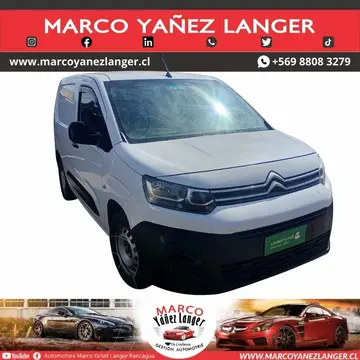 Citroen Berlingo 1.6L BlueHDI 100 S&S M usado (2020) color Blanco precio $9.790.000