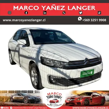 Citroen C-Elysee 1.6L HDi 92 BVM Feel usado (2021) color Blanco precio $9.790.000