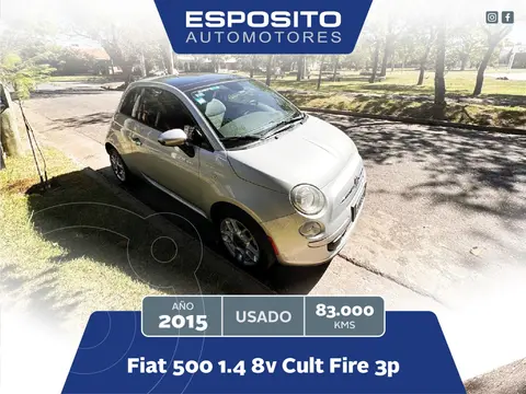 FIAT 500 500  1.4 CULT FIRE usado (2015) color Gris precio $12.000.000