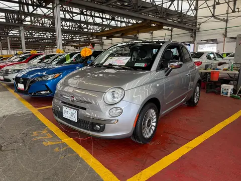 Fiat 500 Lounge Aut usado (2017) color Plata financiado en mensualidades(enganche $49,500 mensualidades desde $4,500)