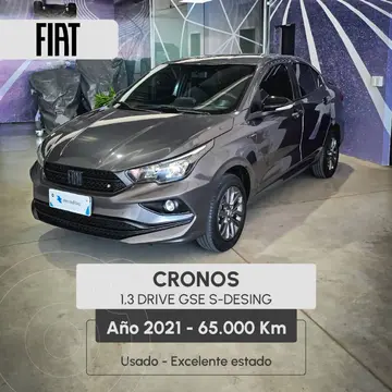 FIAT Cronos 1.3L Drive GSE Pack Conectividad usado (2021) color Gris Oscuro precio $22.000.000