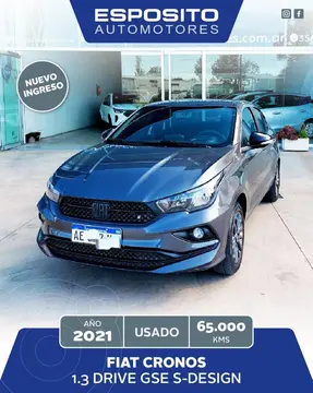 FIAT Cronos 1.3L Drive GSE Pack Conectividad usado (2021) color Gris Oscuro precio $19.200.000