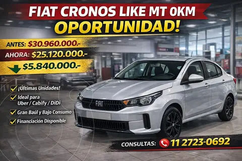 OfertaFIAT Cronos 1.3L Like nuevo color Gris precio $25.120.000