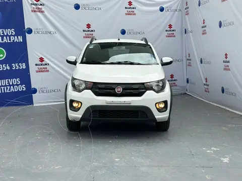 Fiat Mobi Way usado (2018) color Blanco financiado en mensualidades(enganche $45,000 mensualidades desde $5,255)