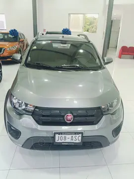 Fiat Mobi Way usado (2018) color Gris financiado en mensualidades(enganche $45,000 mensualidades desde $6,285)