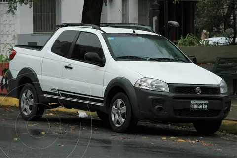 FIAT Strada Working 1.4 Cabina Doble usado (2015) color Blanco Banquise precio $13.500.000