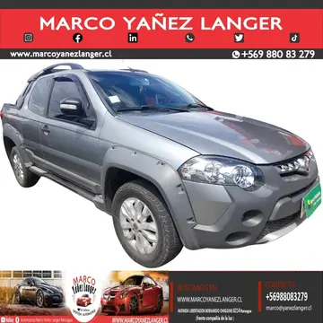 FIAT Strada  1.6L Adventure CD usado (2016) color Gris precio $7.390.000