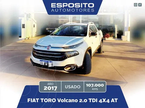 FIAT Toro TORO 2.0TDI VOLCANO  4X4 AT usado (2017) color Blanco precio $23.500.000