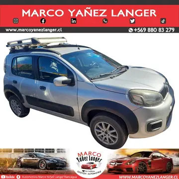 FIAT Uno 1.4L Way Style usado (2017) color Gris precio $5.990.000